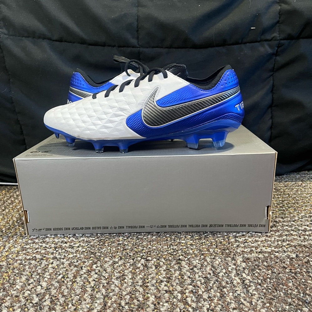 Nike Tiempo Legend 8 Elite White/Royal AT5293-104